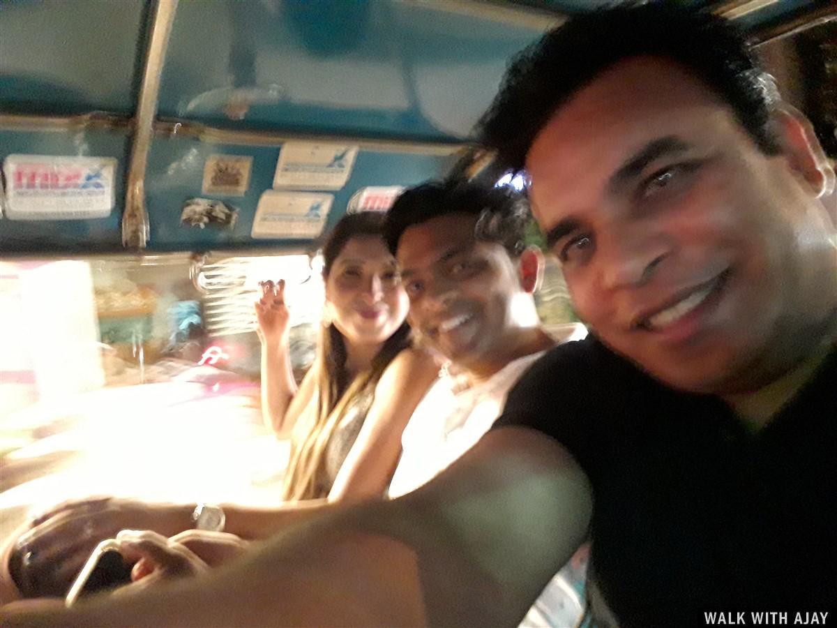 Our selfie at last on Tuk Tuk