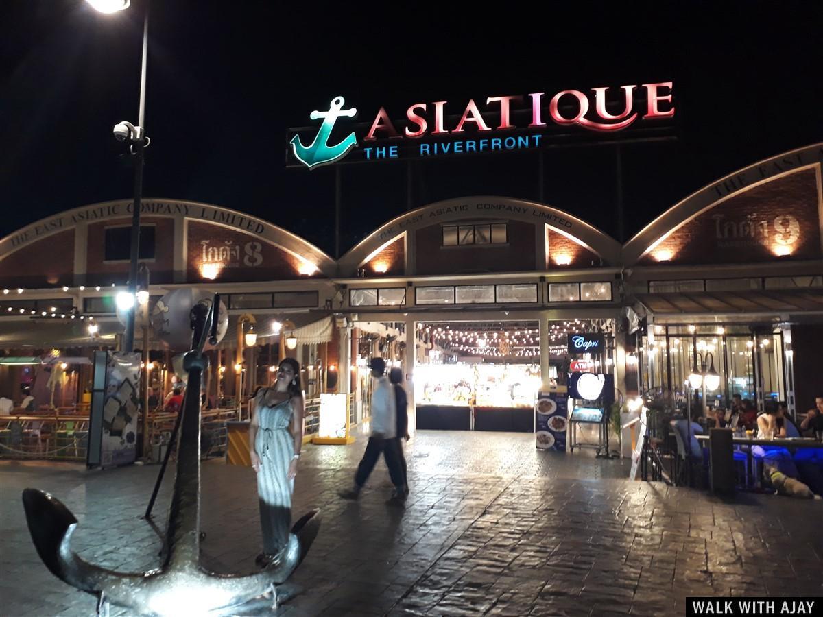 Front view at Asiatique river front area, Bangkok.
