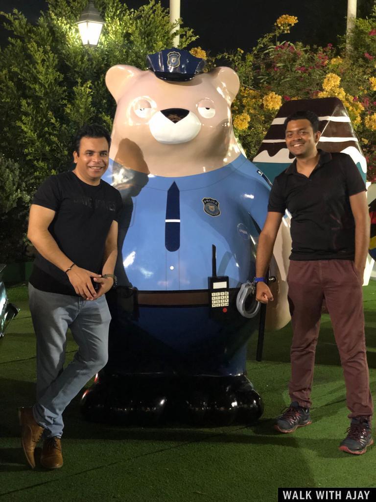 We with cute bear cop
