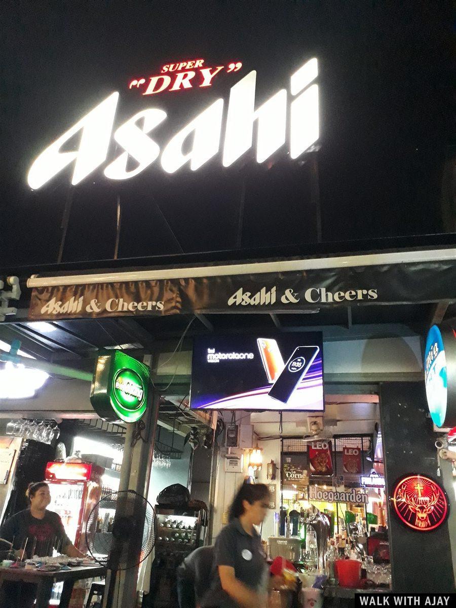 Chillout in W District : Bangkok, Thailand (Jul’19) 10 Asahi & cheers food stall and staff at W District Bangkok