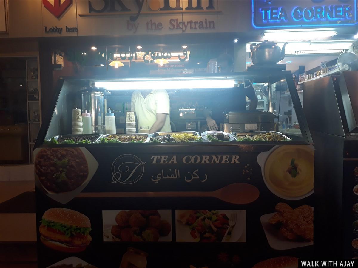 Some tea stalls with snacks for a late night tea carving