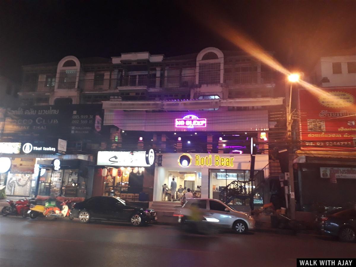 View of Town in Town road at night