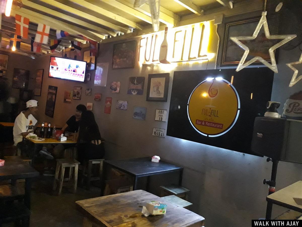 Sitting area inside the fulfill cocktail bar & shop