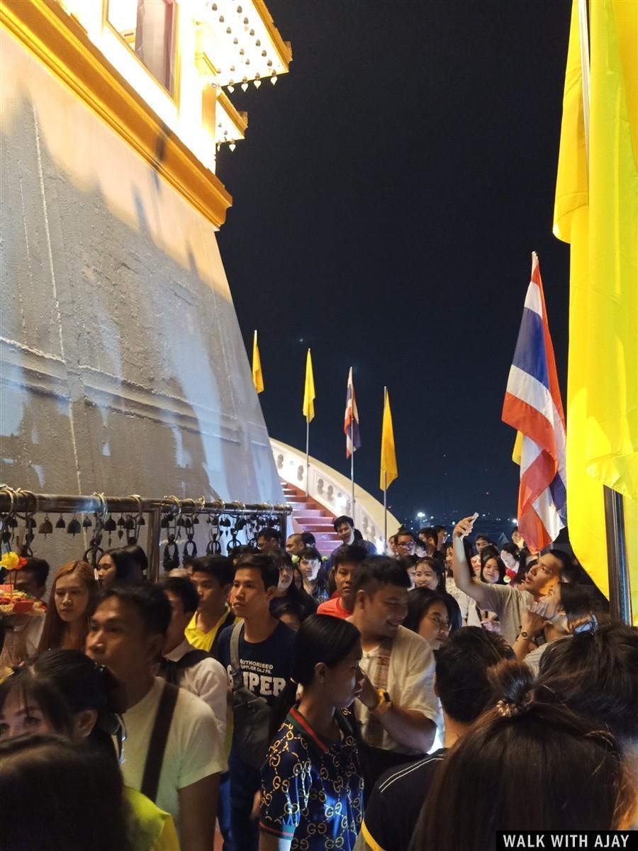 Evening Visit To Wat Saket (Golden Mountain Temple) On Loi Krathong Festival : Bangkok, Thailand (Nov'19) 6