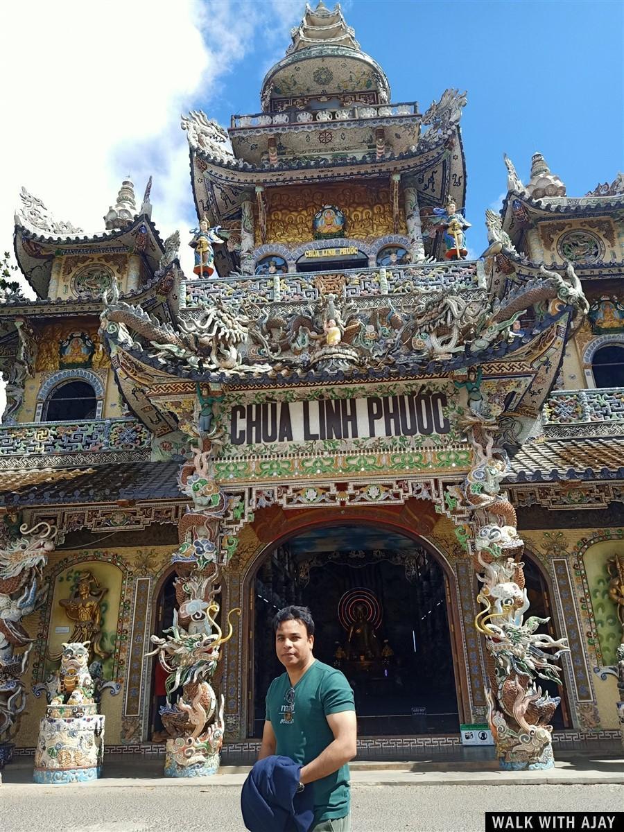 The way one feels at the temple it is divine and peaceful. Linh Phuoc PagodaTemple!