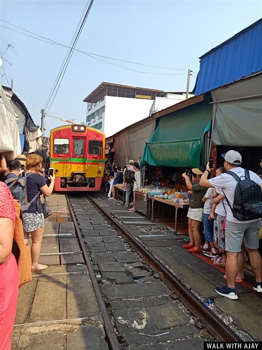 Finally, the train arrived! My camera ready.