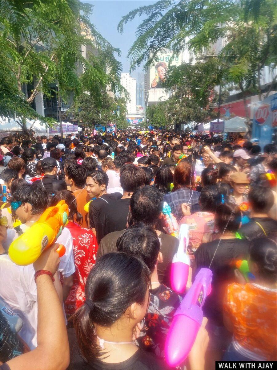 Enjoying Songkran Festival Around Siam Area : Bangkok , Thailand (Apr'23) 14